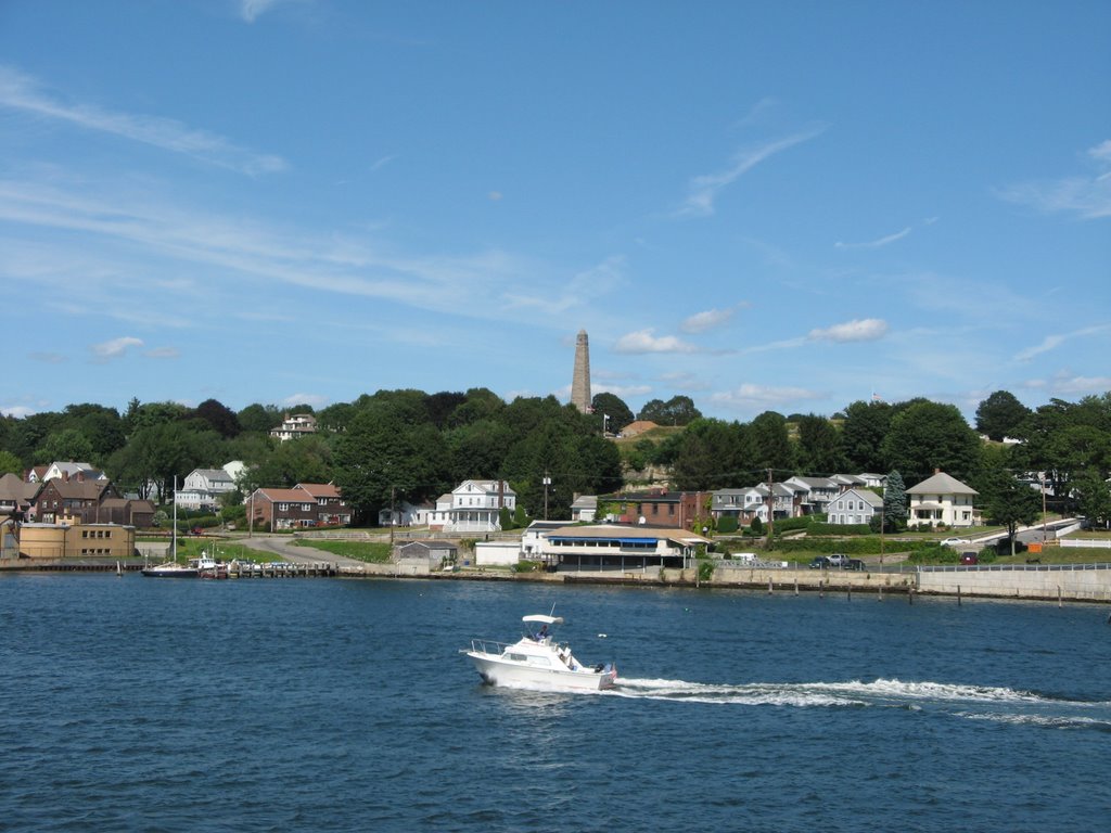 The Thames River mouth, Groton, Connecticut