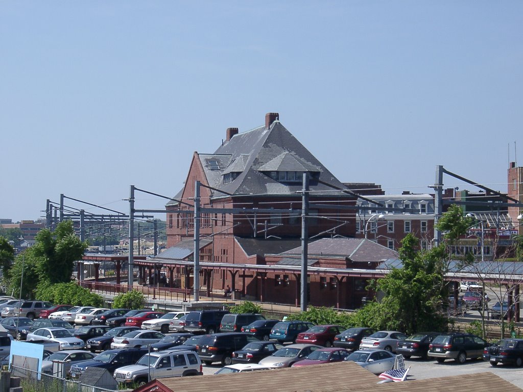 New London Train Station, taken from the ferry dock - New London, Connecticut - July 6, 2003