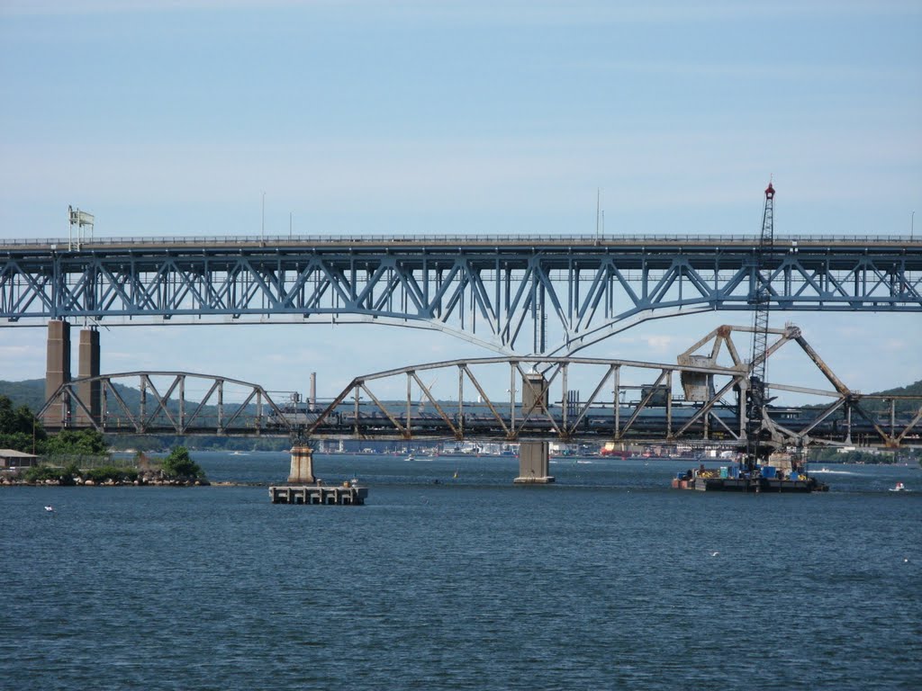 bridges of Thames River, New London/Groton, Connecticut