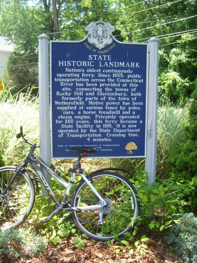 This is the nations oldest continuously operating ferry, since 1655. And, OMG MY BIKE!
