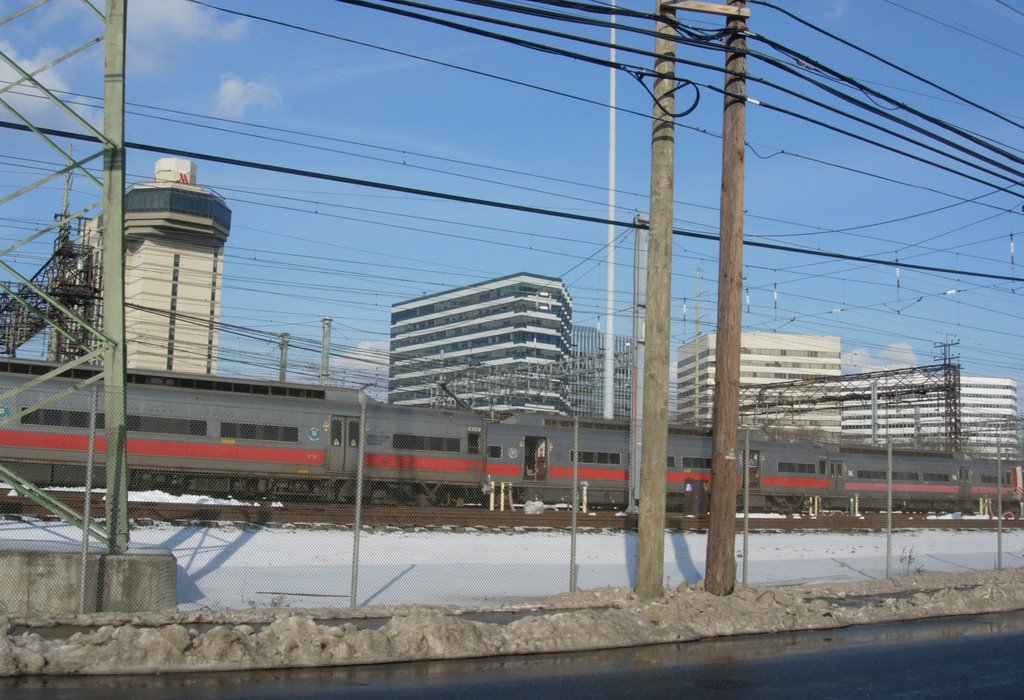 downtown from other side of tracks