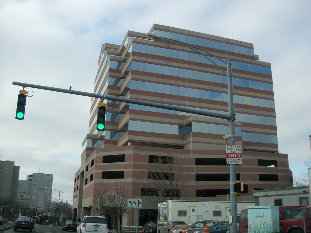 brown striped building