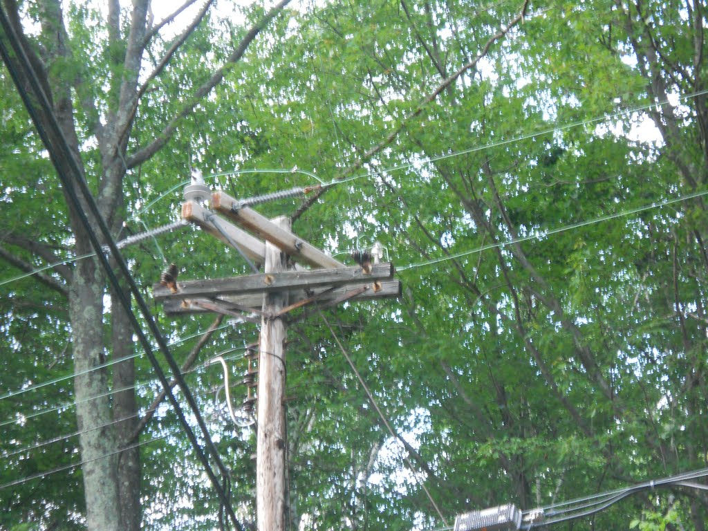 Early CL&P Buckarm w/ Glass Insulators