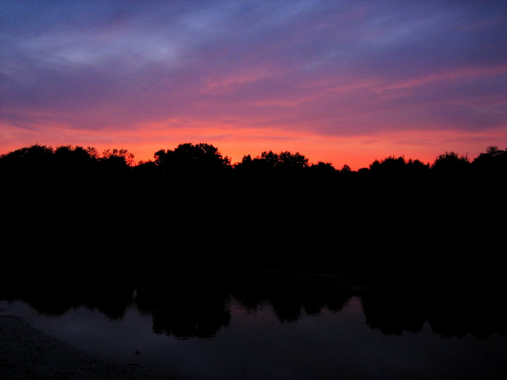 Sunset over Ash Creek