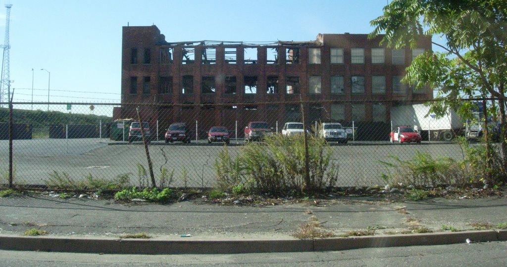 old burnt factory