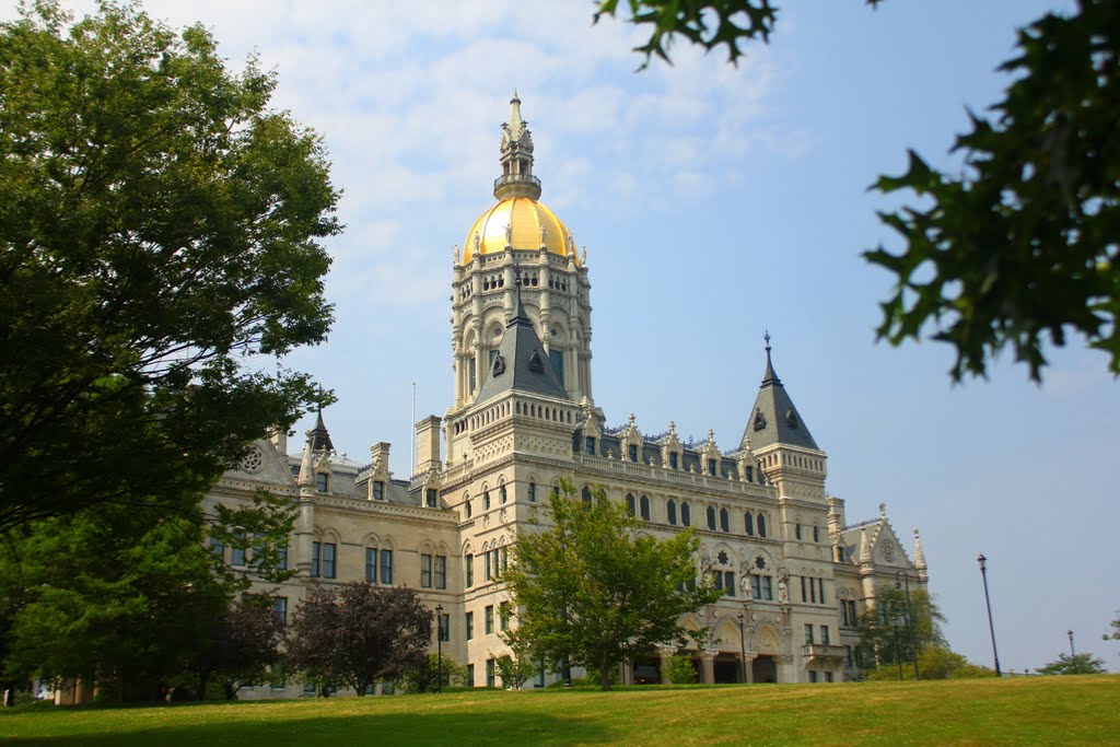 Connecticut State Capitol from Bushnell Park