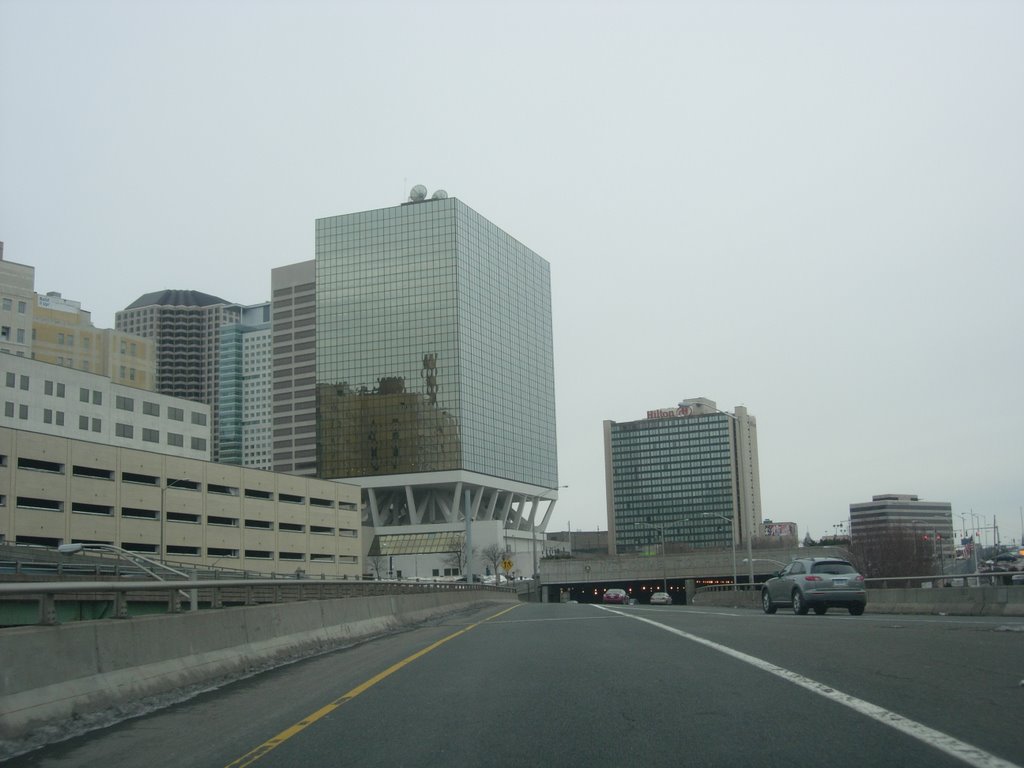 driving into Hartford