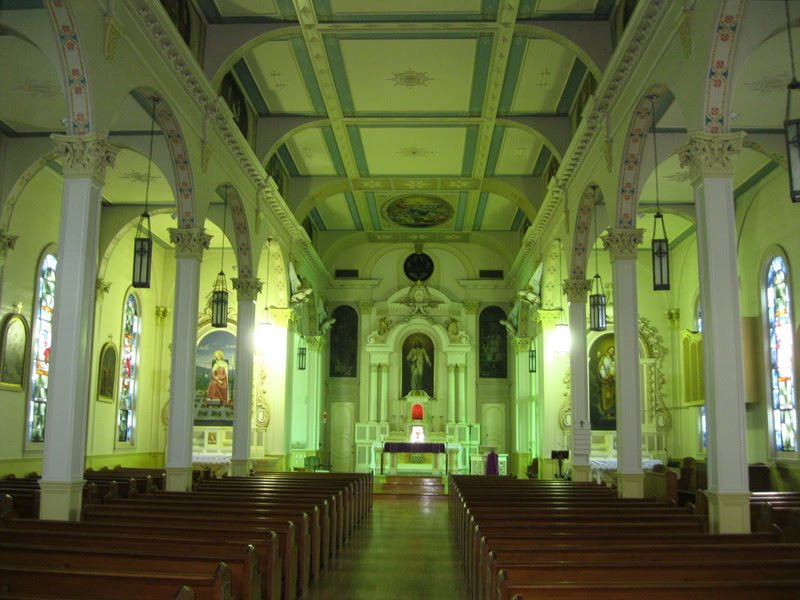 Inside St. Charles Borromeo Church in Grand Coteau, LA
