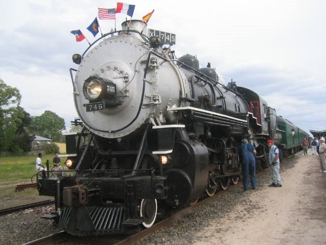X - 745 Locomotive at Lafayette Train Station