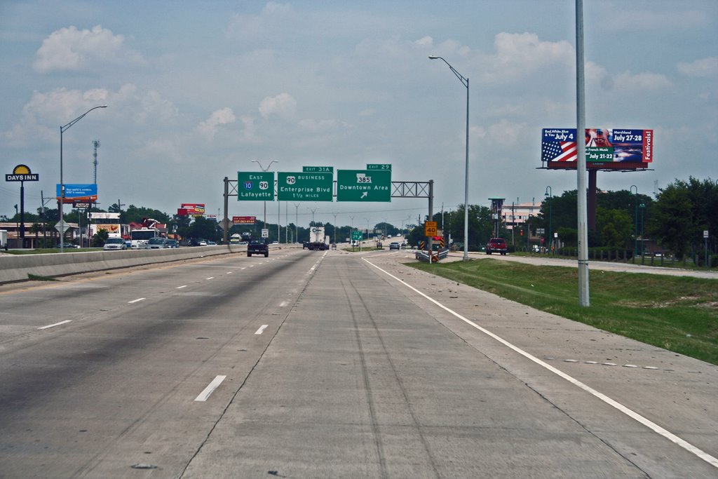 I10 Eastbound in Lake Charles