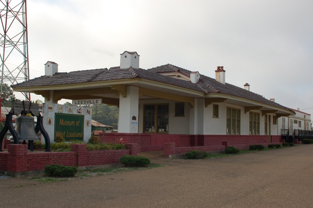 Former Kansas City Southern Railway Station at Leesville, LA