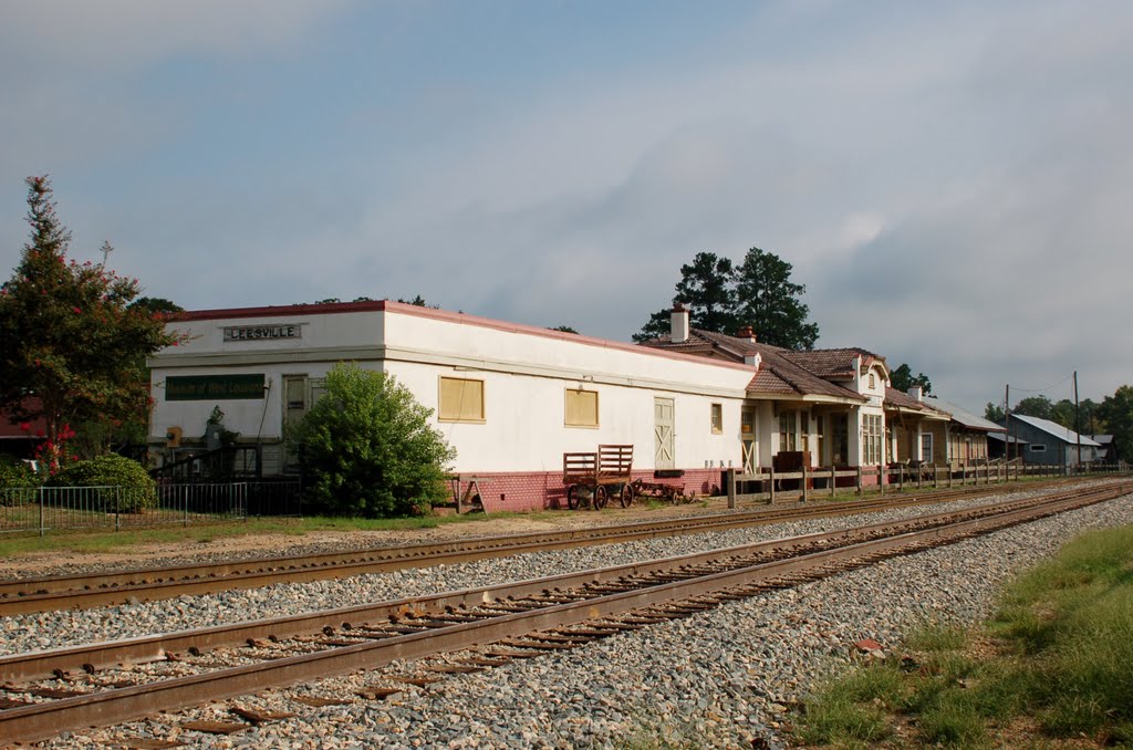 Former Kansas City Southern Railway Station at Leesville, LA