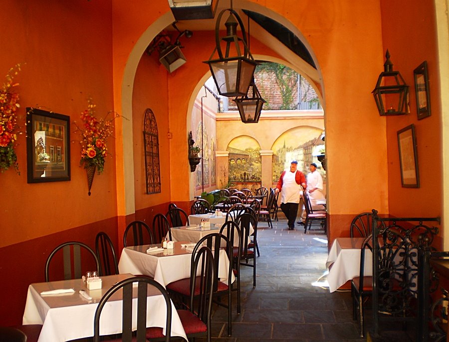 Chef and his restaurant, Vieux Carré