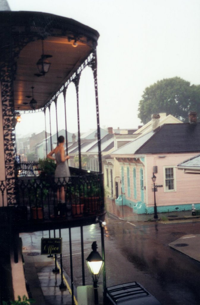 rainy morning, French Quarter, New Orleans (8-2000)