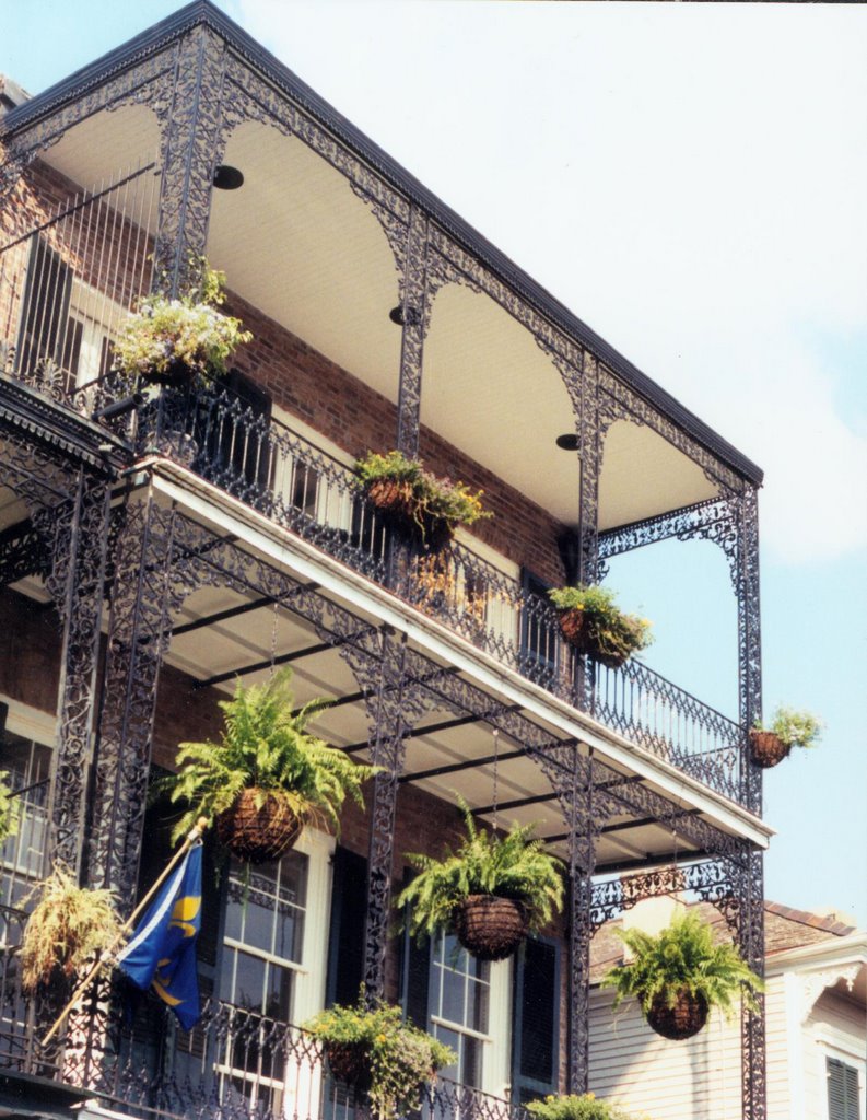 the iron galleries of the French Quarter, New Orleans (8-2000) exact location unknown, help find it!
