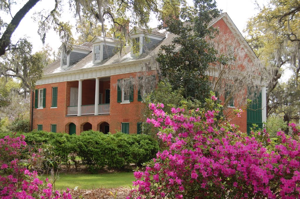 Shadows-on-the-Teche with Azalea blooming- New Iberia, LA