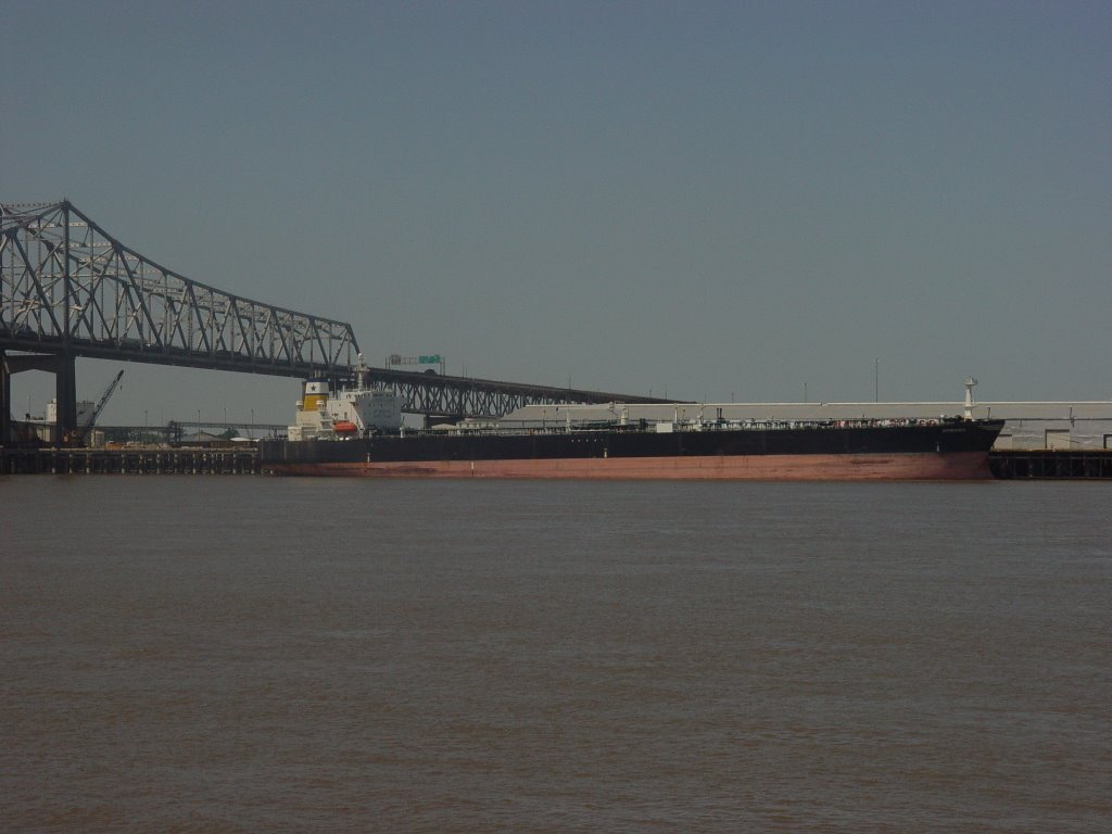 Oil Tanker on Mississippi  River