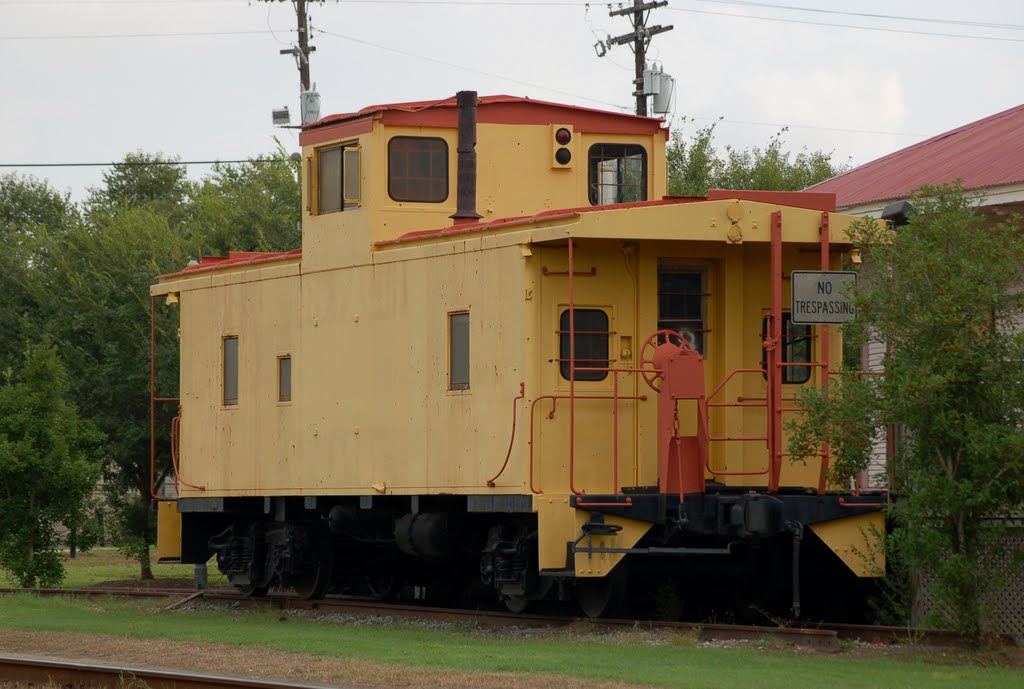 Former Union Pacific Railroad Caboose on display at Port Allen, LA