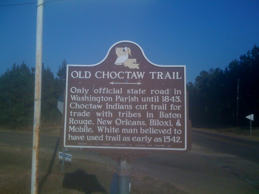 Old Choctaw Trail Marker