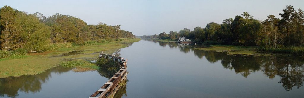 Near Franklin, Louisiana - View from Centerville Bridge over Bayou Teche