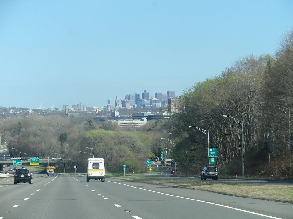 Boston skyline from Rte 2