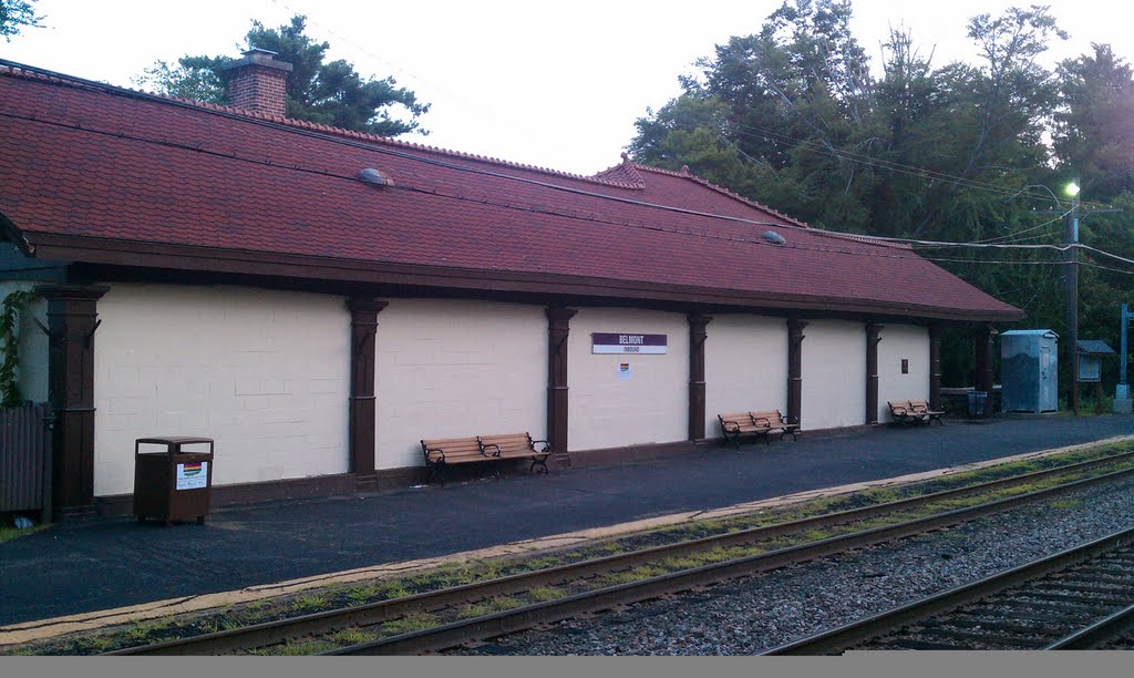 Belmont commuter train station