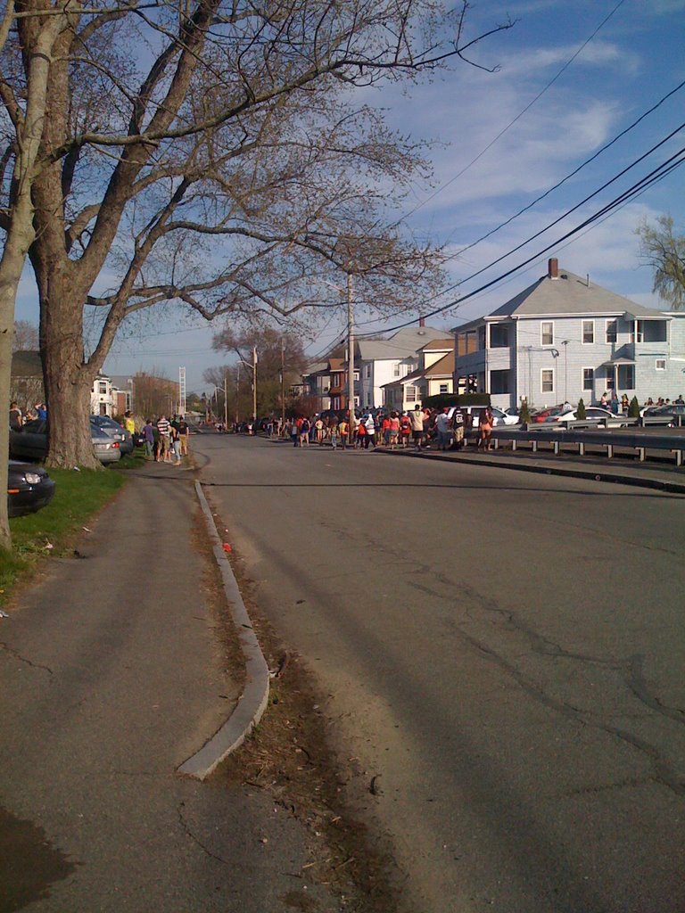 Burrill Ave. looking towards the school