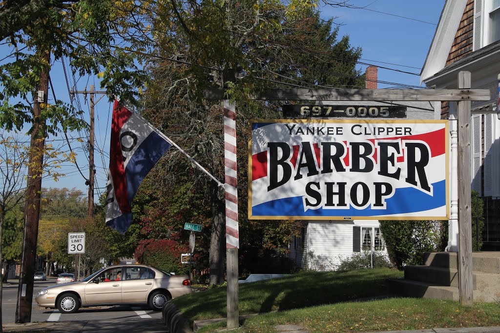 Yankee Clipper Barber Shop Sign (Bridgewater MA)