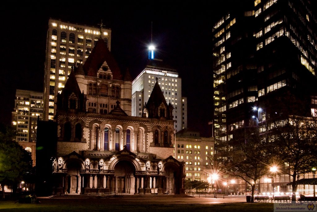 Trinity Church by night