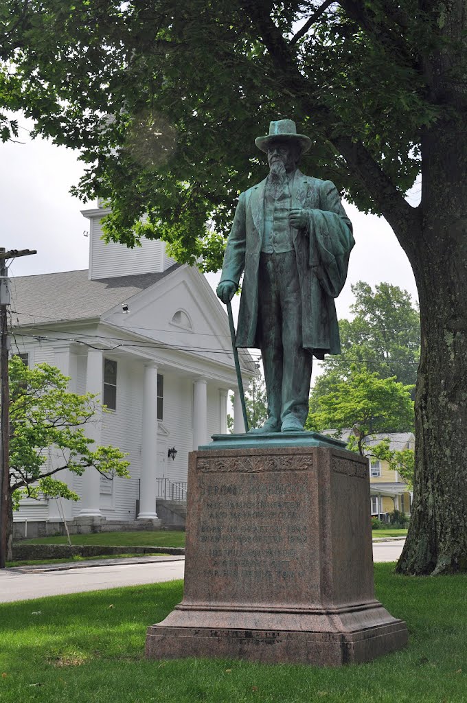 Grafton -  Jerome Wheelock on the Common by Congregational Church