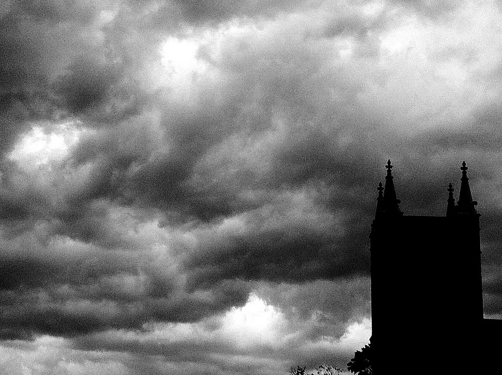 stormy sky over Franklin Street