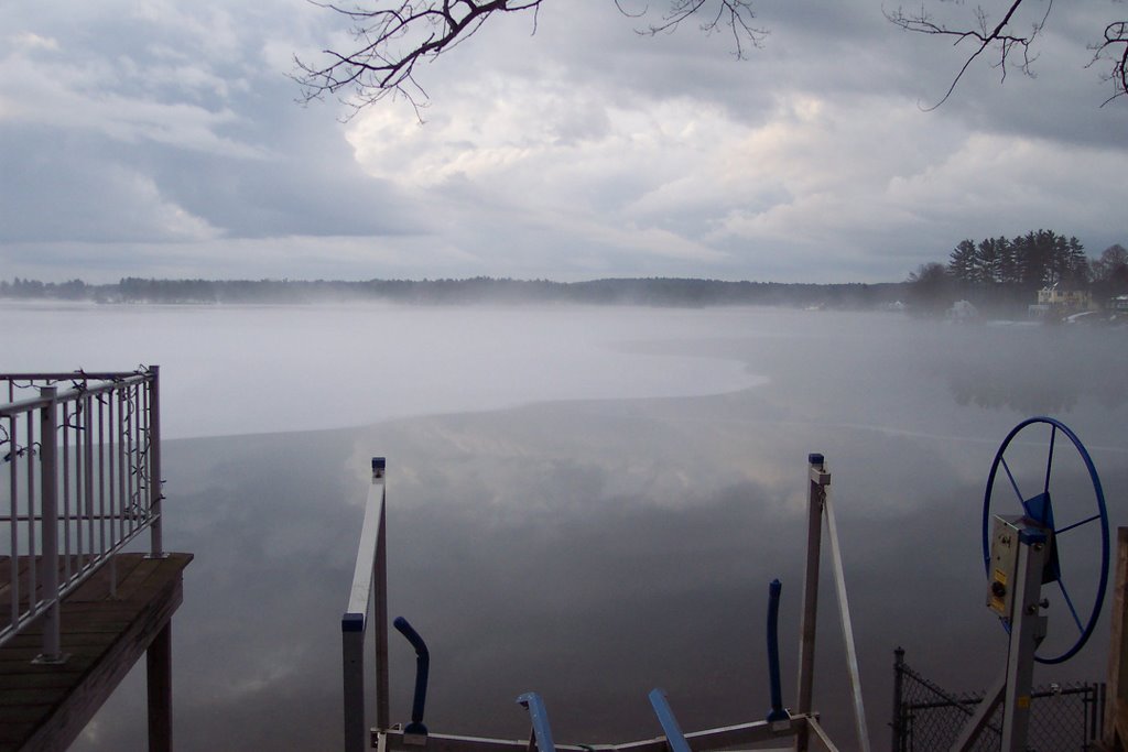 Webster Lake, fog