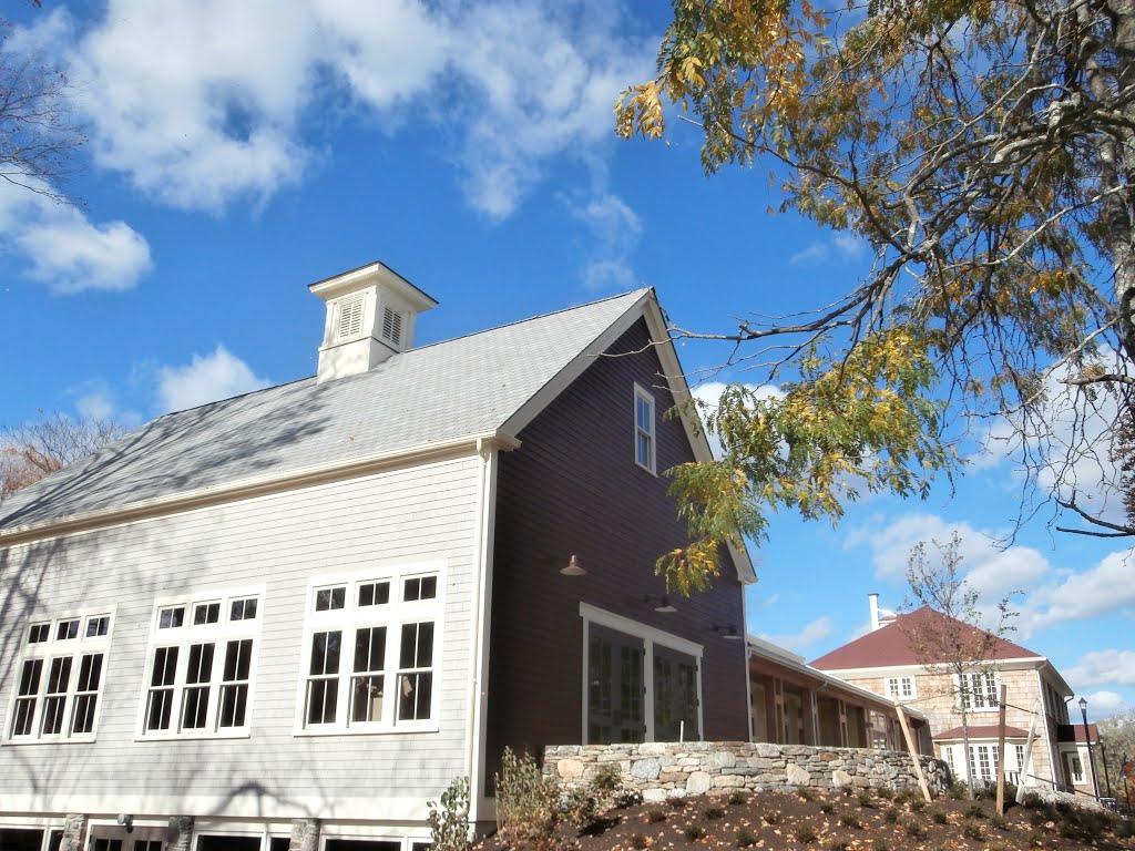 Replica barn at Sachem Rock community center