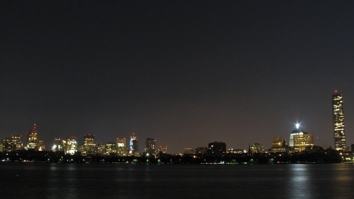 Boston by night