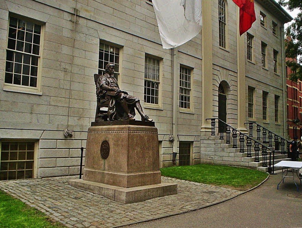 The John Harvard statue - Cambridge, USA,  (Dedicated to Stanisha Veljkovikj)