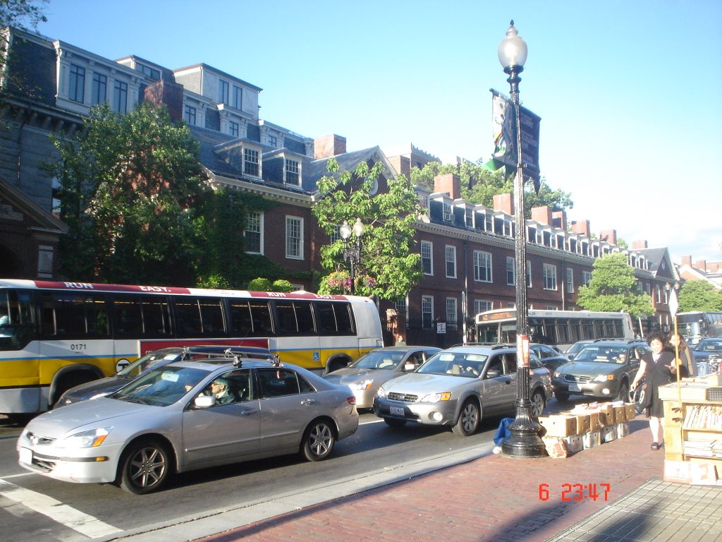 Boston, Massachusetts at (23:47-6:00=)17:47 pm.