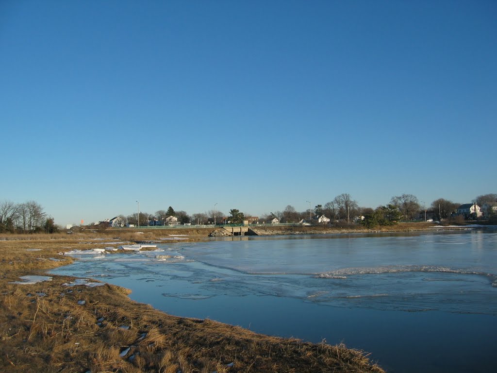 Icy waters of Blacks Creek