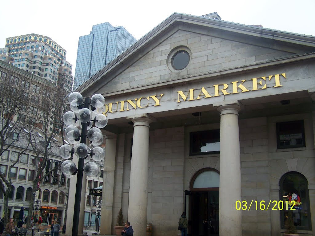 Quincy market - bornplace of president Adams