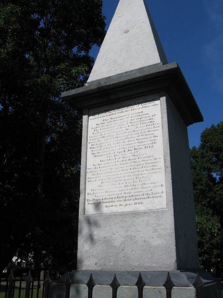 Lexington green Monument