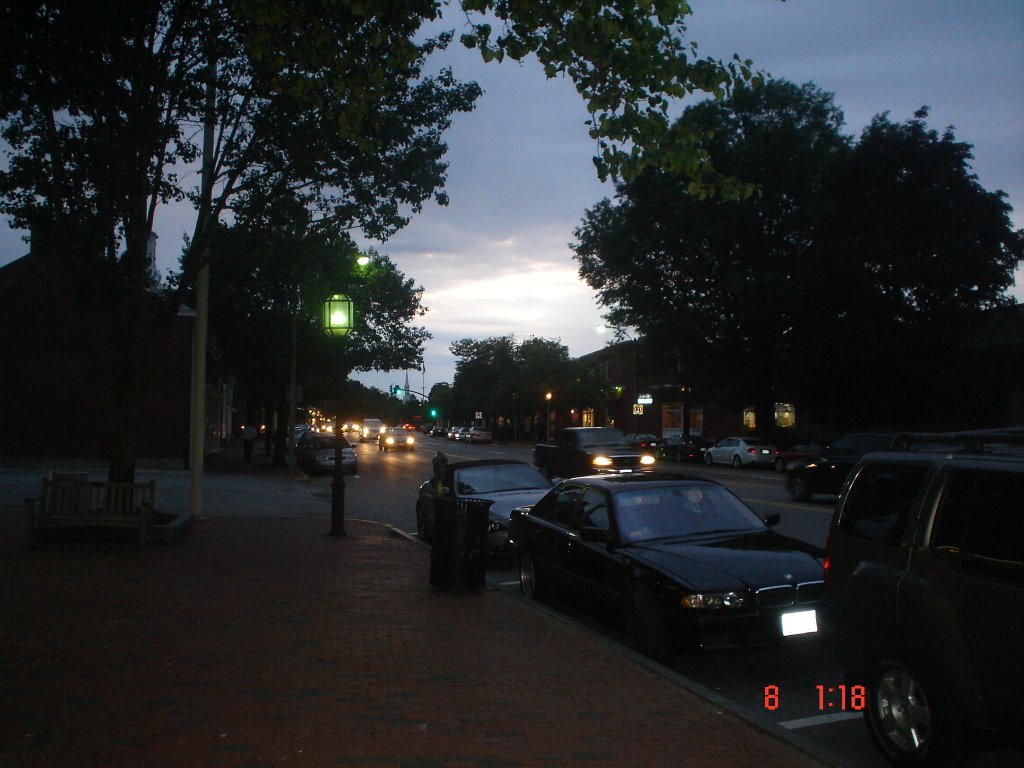 Lexington, Massachusetts at evening