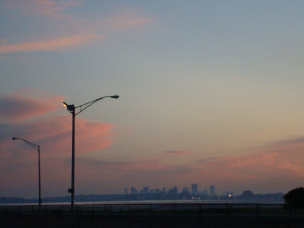 Sunset, Pink clouds
