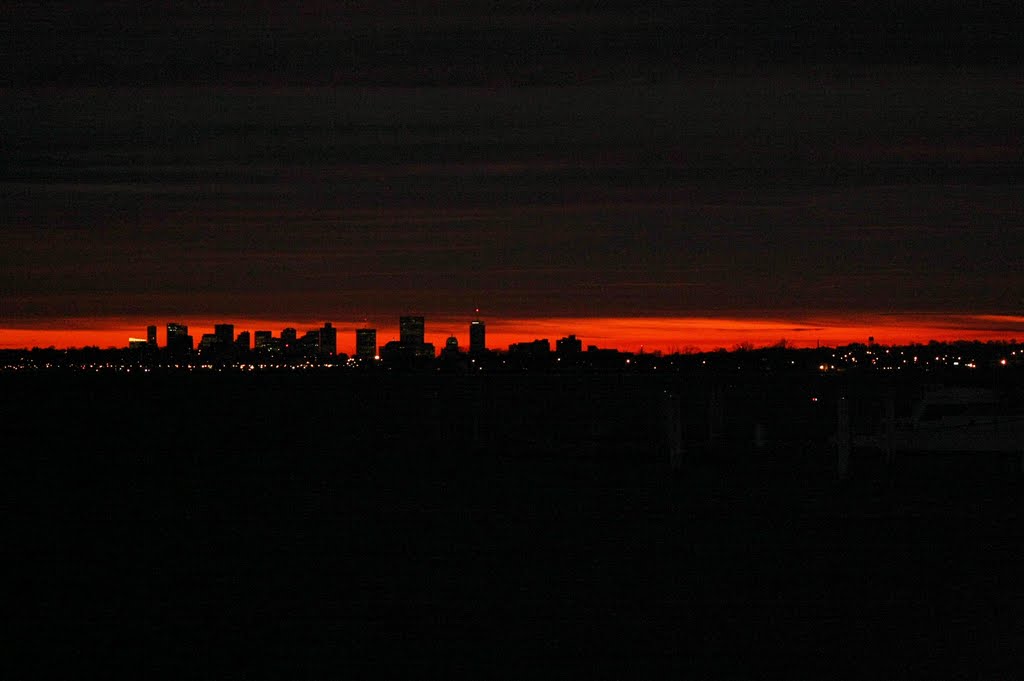 Boston at night