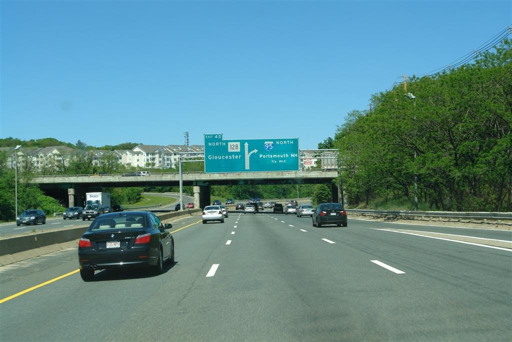 Junction of I-95 on Route 128 North - Peabody, MA