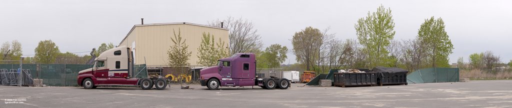 Two Purple Trucks, or Where There are Trailers... There Are Tractors