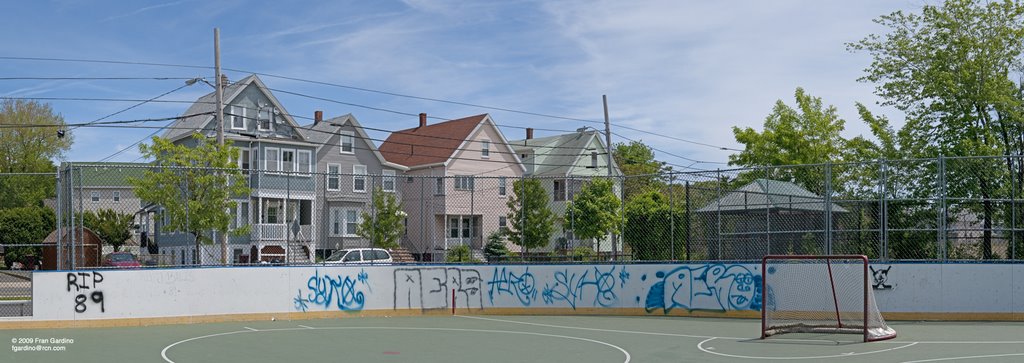 Everett Hockey Rink in the Summer with Graffiti