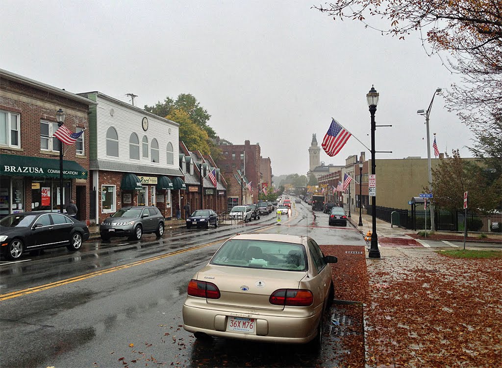A rainy day in Marlborough Mass