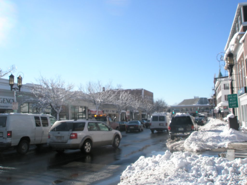 Looking towards Medford Square