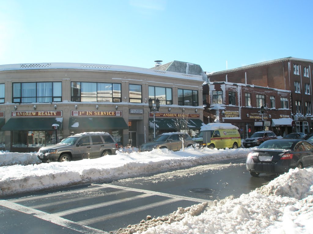 Medford Square, noreaster 2011