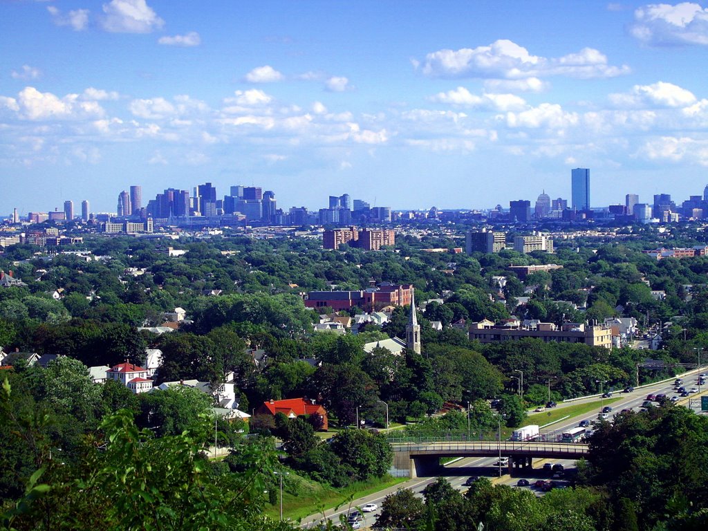 Boston View from Medford, MA.