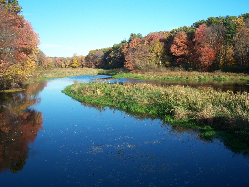 Assabet River behind Hudson High School
